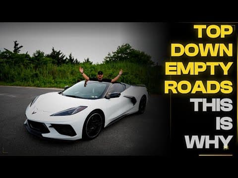 Launch Control, Top Down, Empty Roads. This Is Why You Buy a C8.